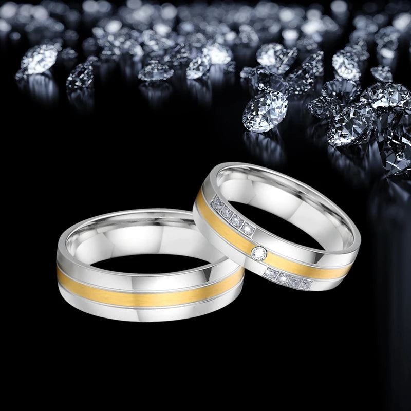 High Quality Wedding Bands Rings For Couples Men And Women