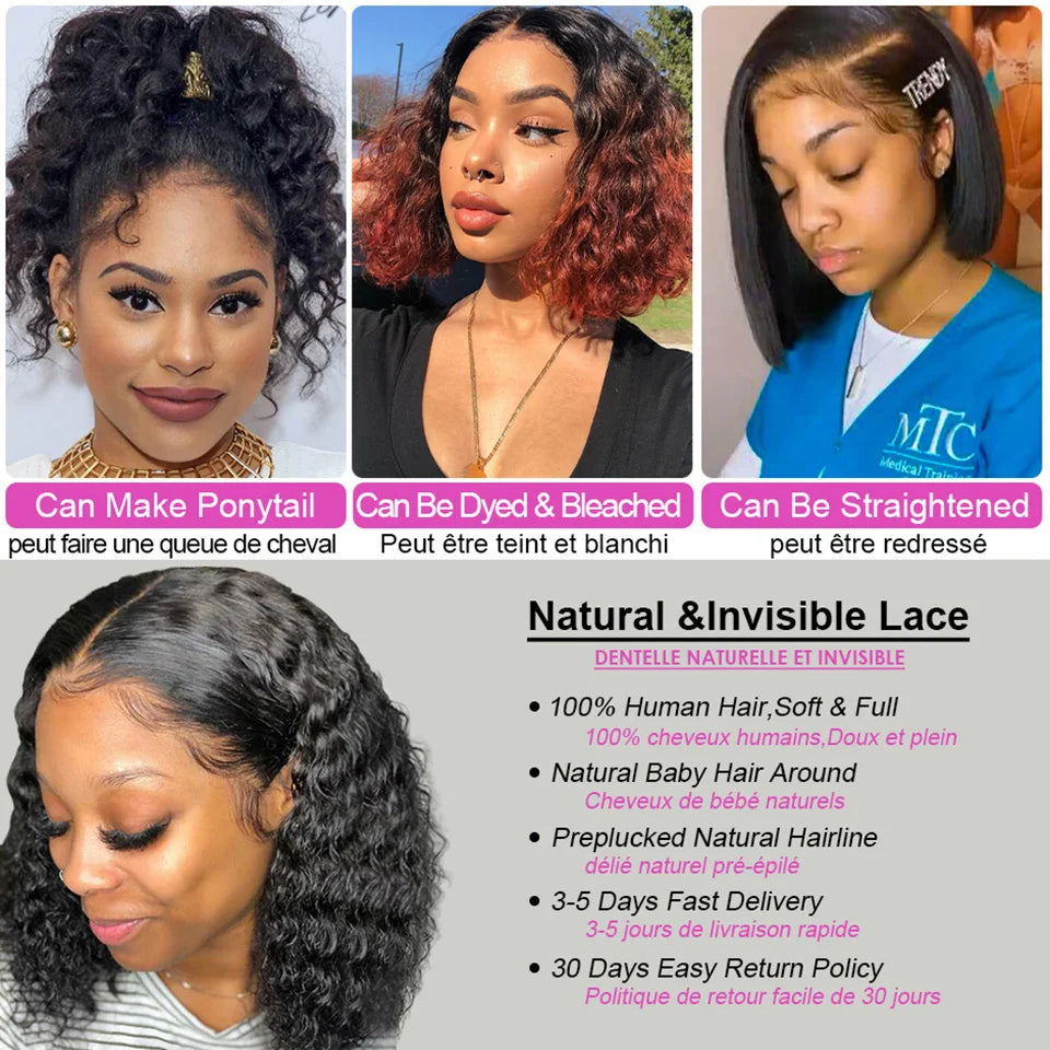 Nicelight Brazilian Deep Wave Lace For Black Women