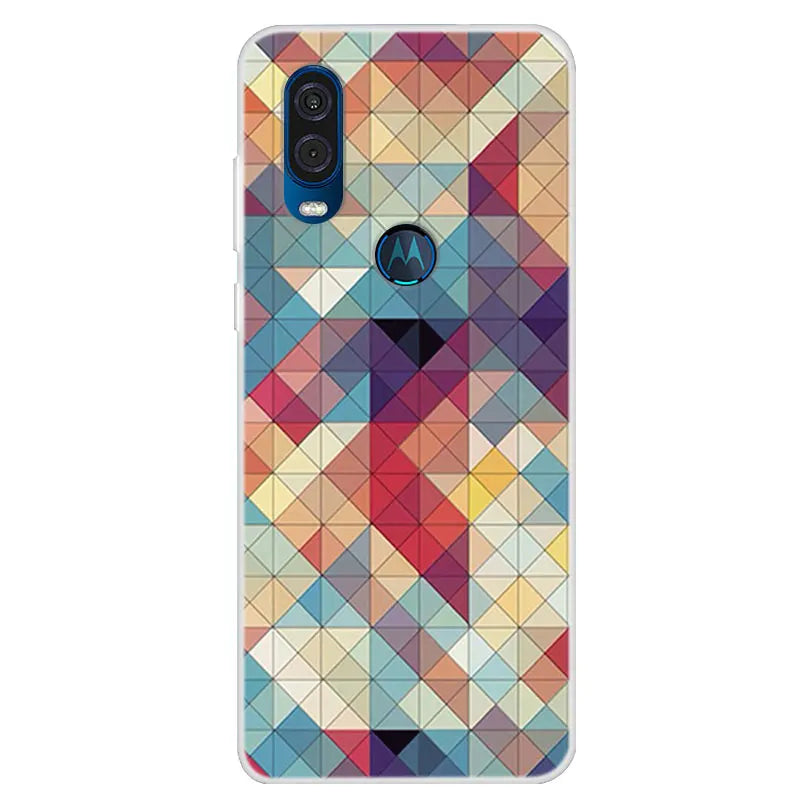For Motorola Vision Case Soft TPU Silicone Back Cover For Moto