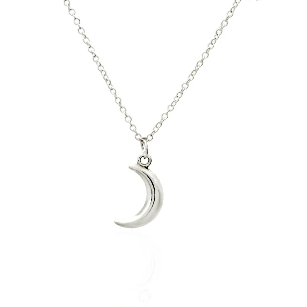 Cute Simple Moon Pendant Necklaces For Women