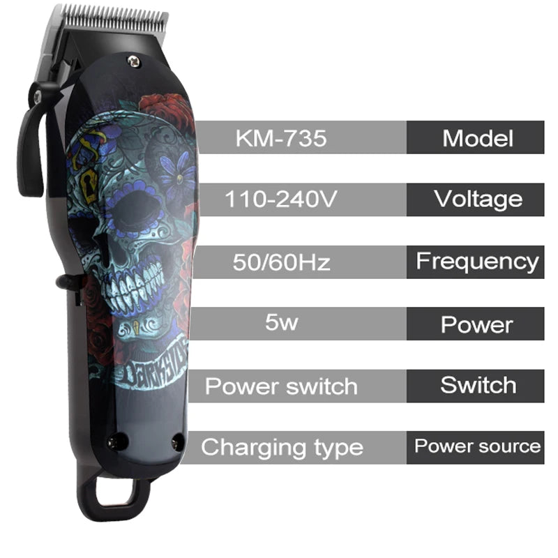 Kemei Cordless hair clipper professional hair