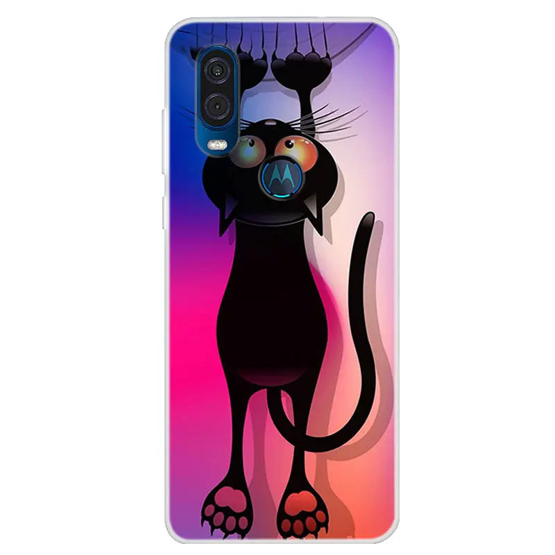 For Motorola Vision Case Soft TPU Silicone Back Cover For Moto