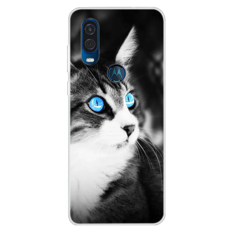 For Motorola Vision Case Soft TPU Silicone Back Cover For Moto