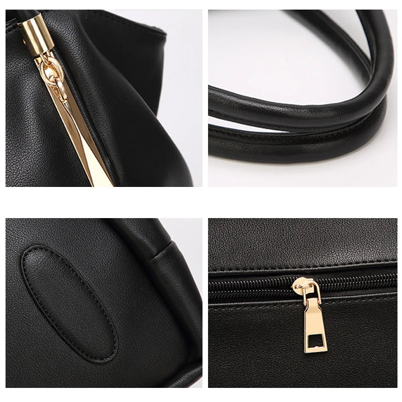 Luxury PU Leather Women Bags Top-handle Bag Land Designer