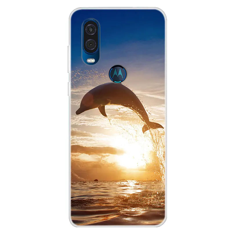 For Motorola Vision Case Soft TPU Silicone Back Cover For Moto