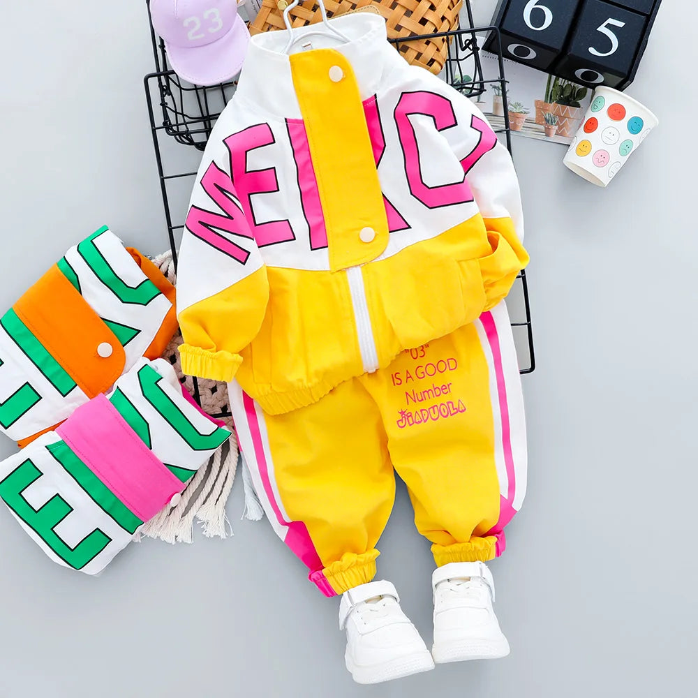 Hot Kid Tracksuit Boy Girl Infant Baby Clothes 1 2 3 4 Years