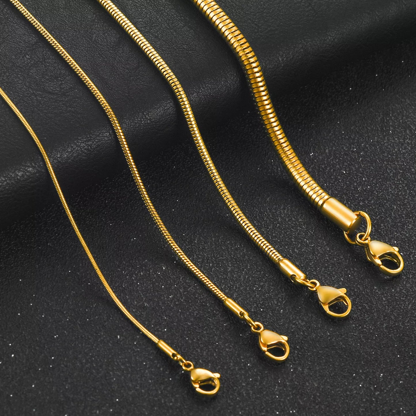 1/1.5/2.4/4mm Basic Stainless Steel on Neck Clavicle Jewelry