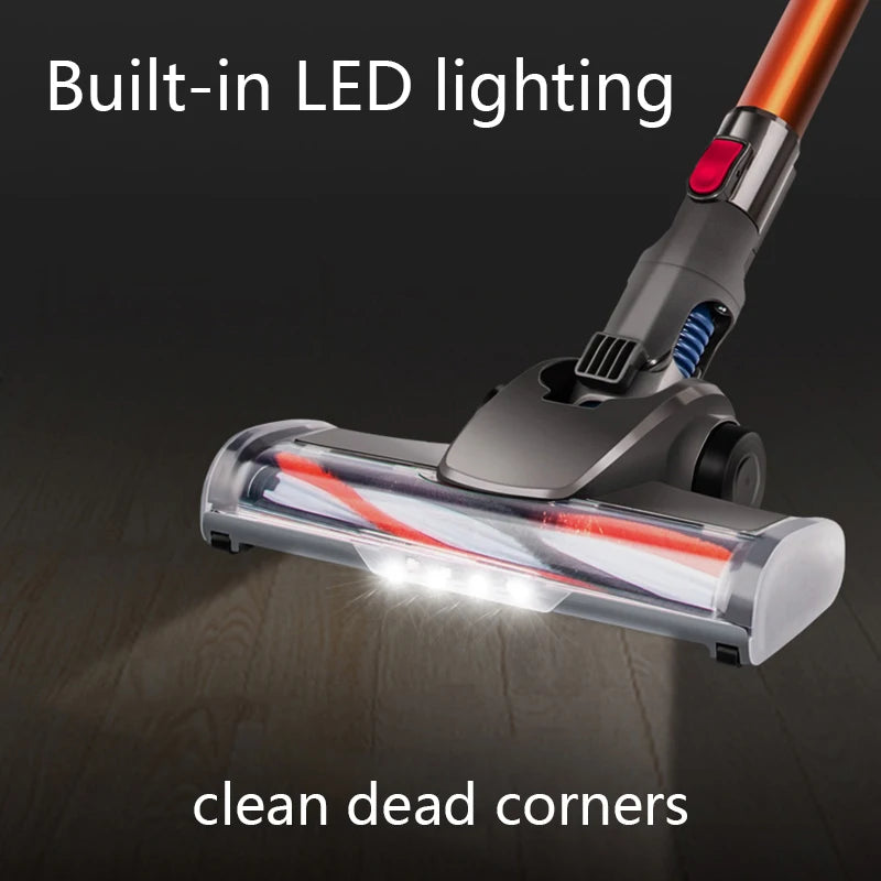 Wireless Handheld Vacuum Cleaner 12kPa Powerful Suction 150W Dual Motor LED Lighting Electric Sweeper Cordless Home Dust Cleaner
