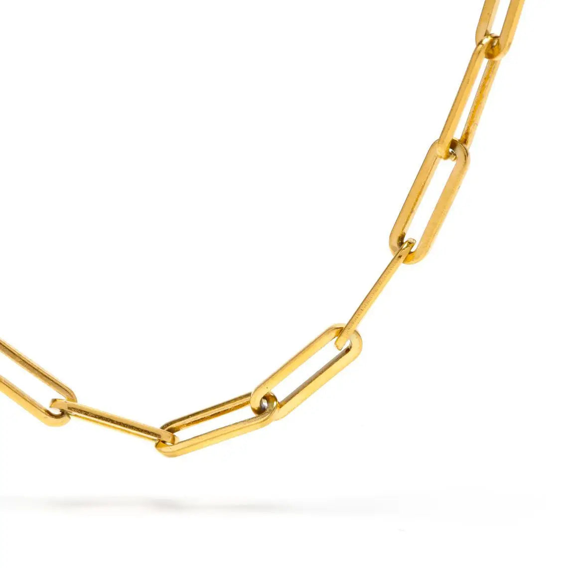 2021 Hot Fashion Paperclip Link Chain Women Necklace Stainless