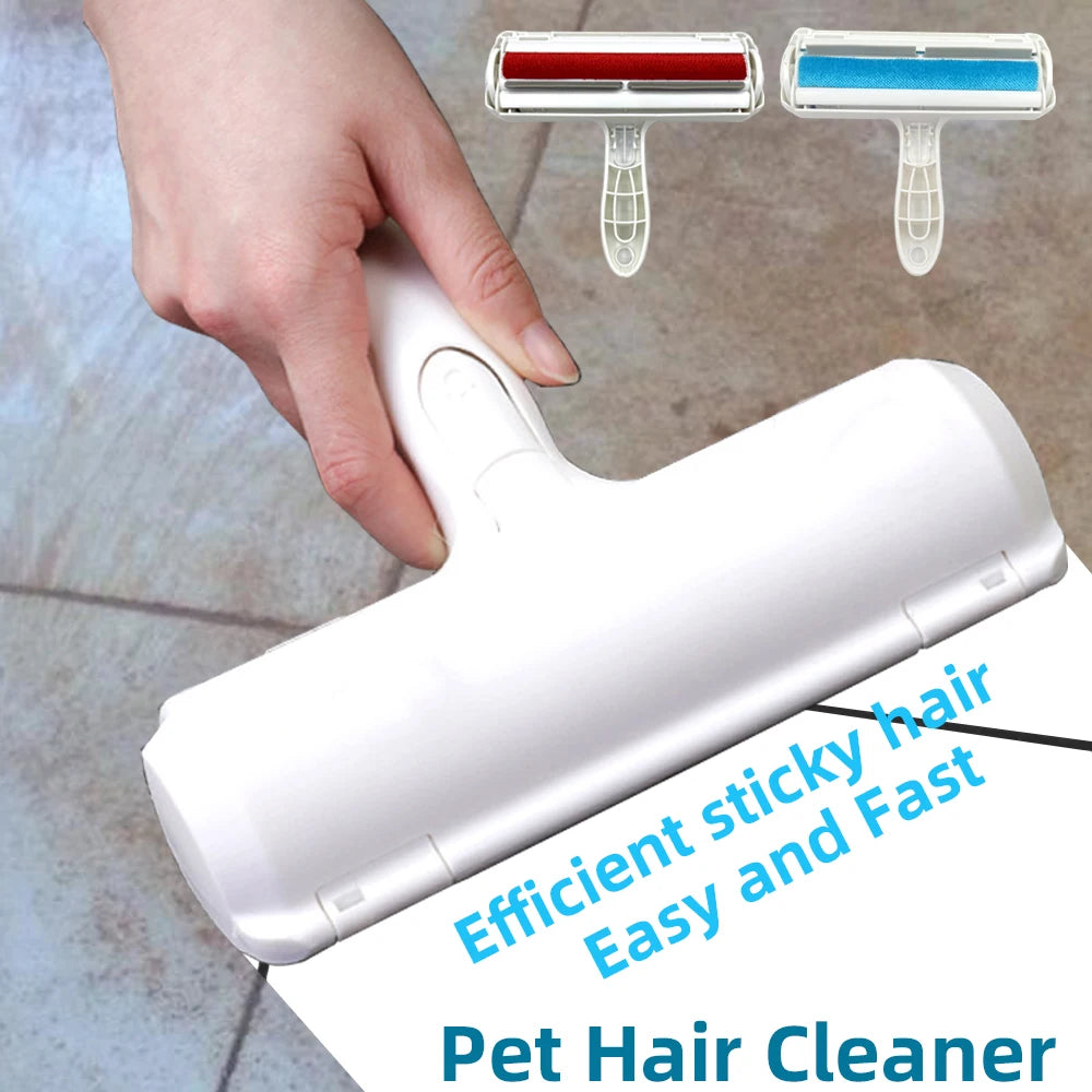 Pet Hair Roller Remover Lint Brush 2-Way Dog