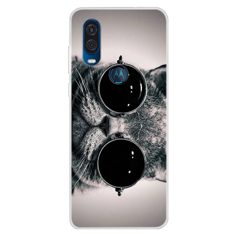 For Motorola Vision Case Soft TPU Silicone Back Cover For Moto