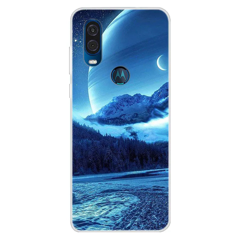 For Motorola Vision Case Soft TPU Silicone Back Cover For Moto