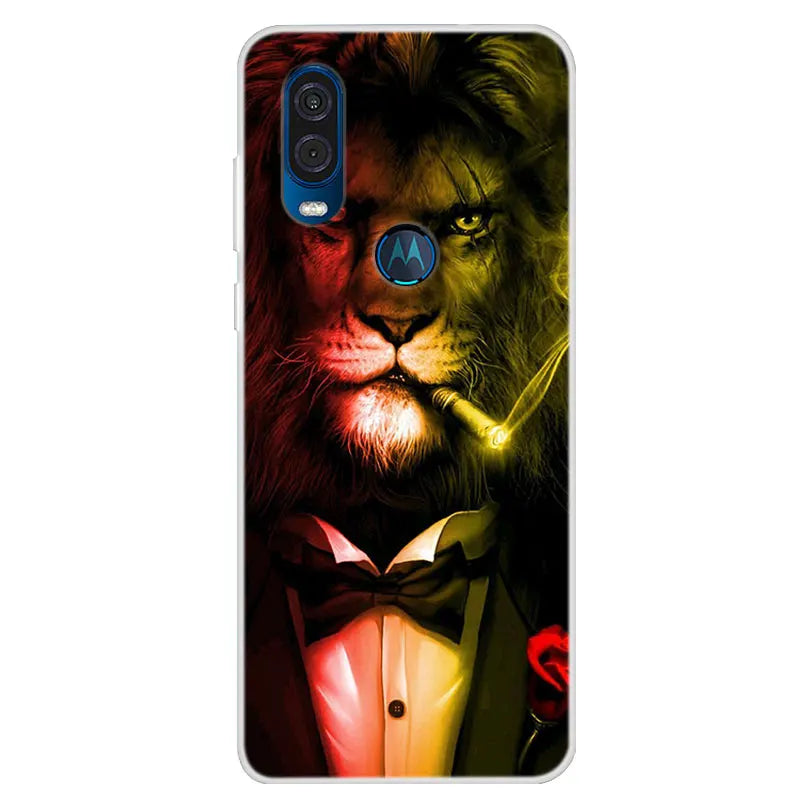 For Motorola Vision Case Soft TPU Silicone Back Cover For Moto