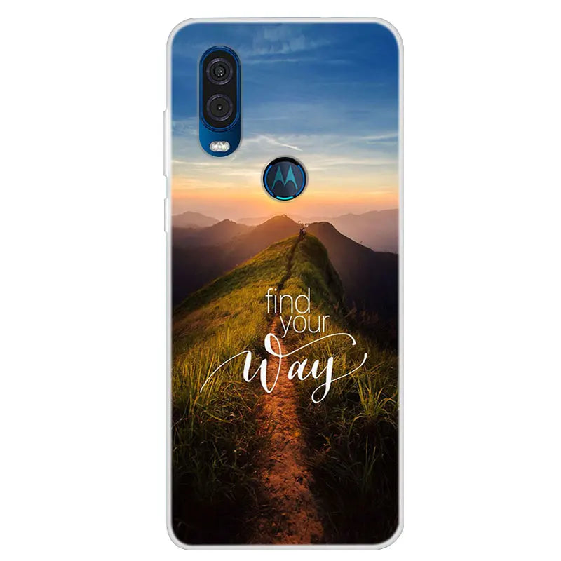 For Motorola Vision Case Soft TPU Silicone Back Cover For Moto