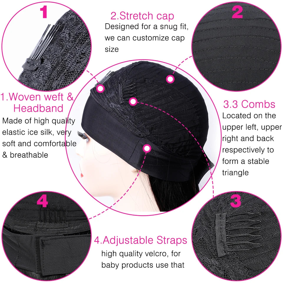 Headband Wig Human Hair Kinky Curly MY0% Density