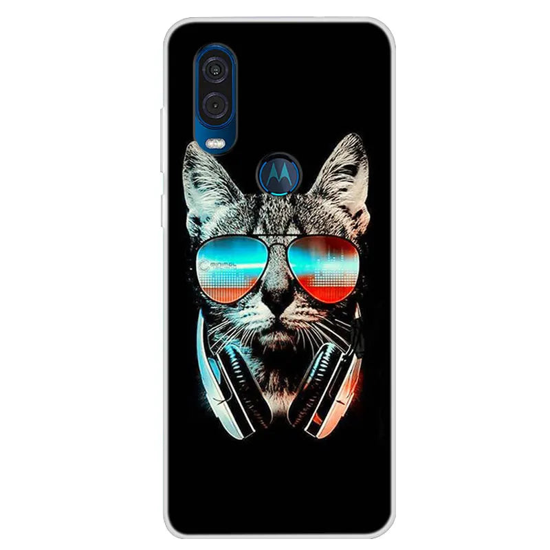 For Motorola Vision Case Soft TPU Silicone Back Cover For Moto