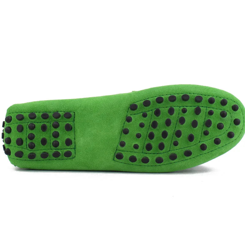 2024 100% Genuine Leather Moccasin Fashion Lady Driving Shoes