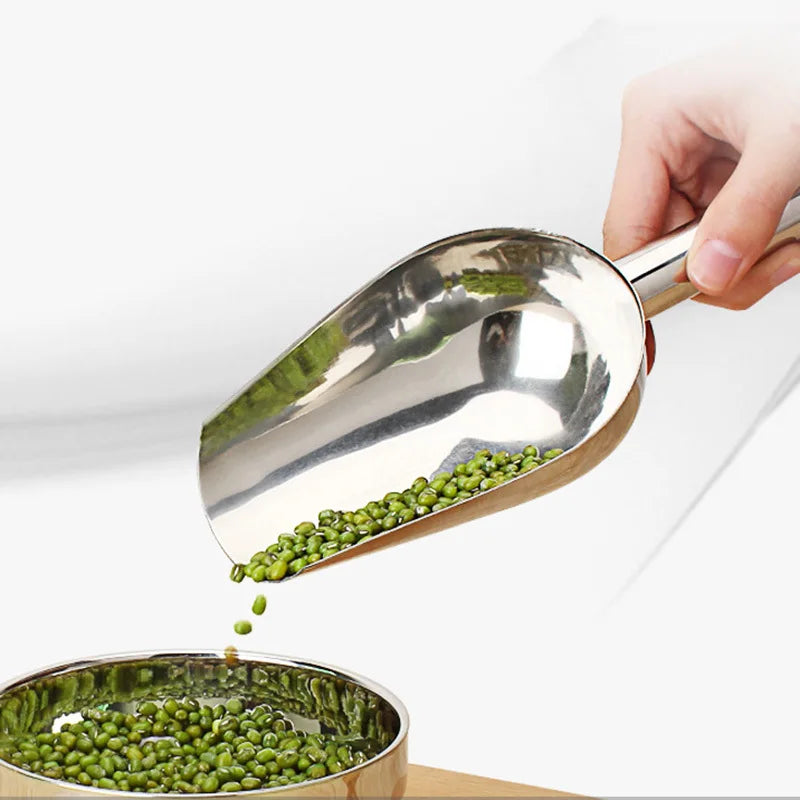 Stainless Steel Multipurpose Kitchen Shovel Restaurant Fruit Food Tong Home Barbecue BBQ Supplies