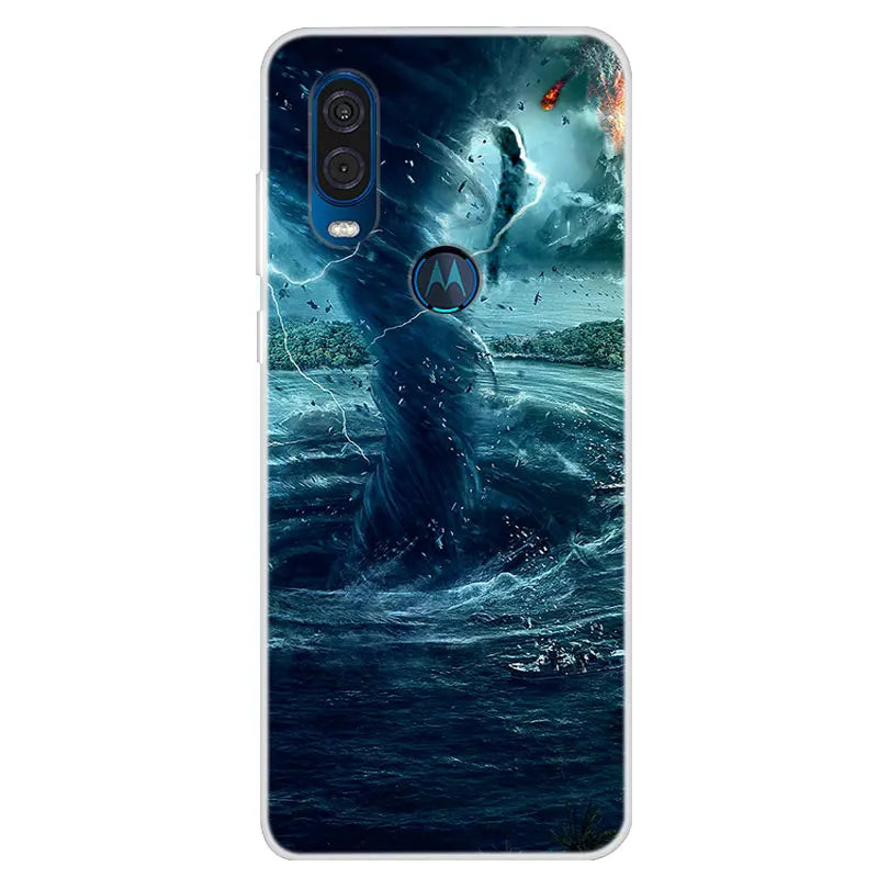 For Motorola Vision Case Soft TPU Silicone Back Cover For Moto