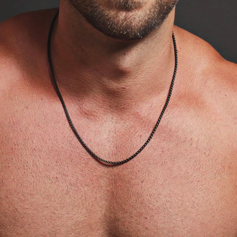 2022 Classic Rope Chain Men Necklace Width 2/3/ain Necklace For Men Women