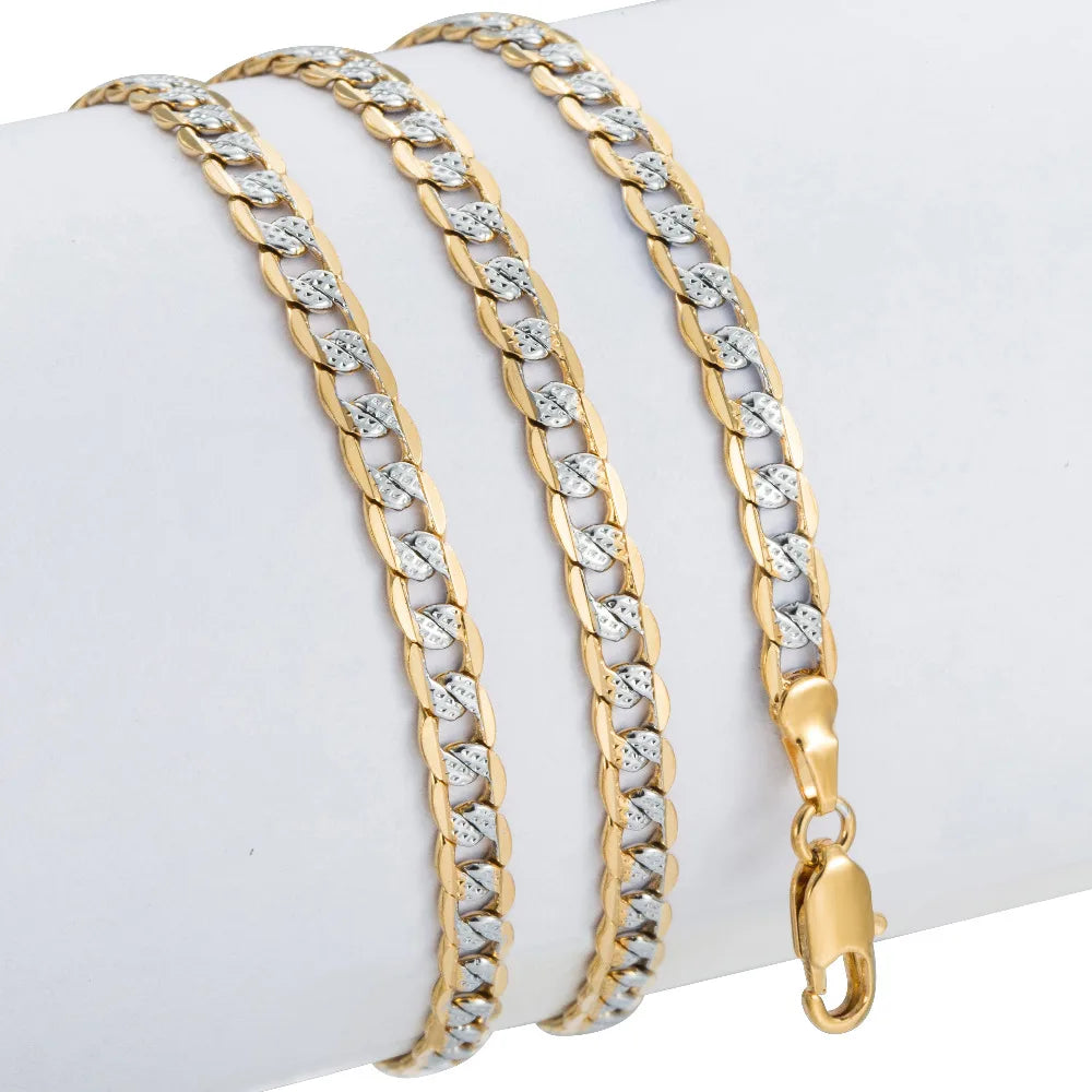 Trendsmax Gold Color Chain Necklace For Men Women Wholesale Gifts