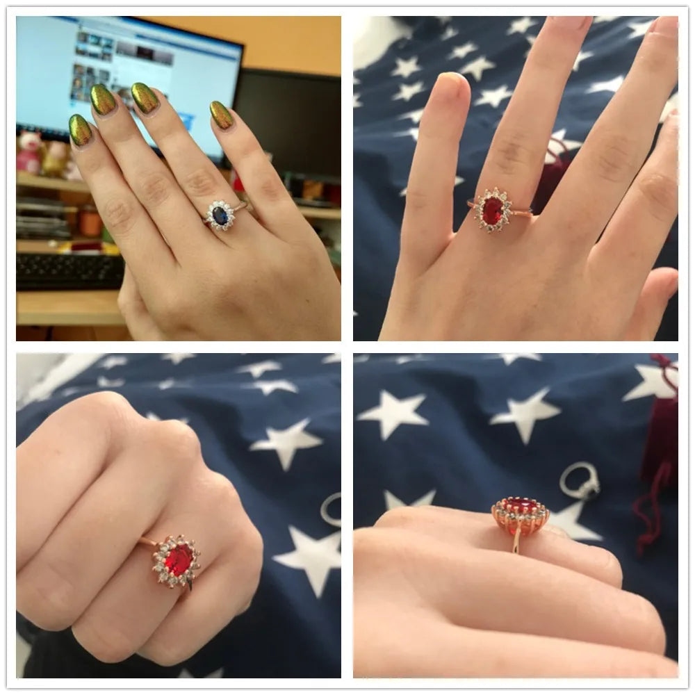 ZHOUYANG Princess Kal Ring Brand Jewelry for Women ZYR076