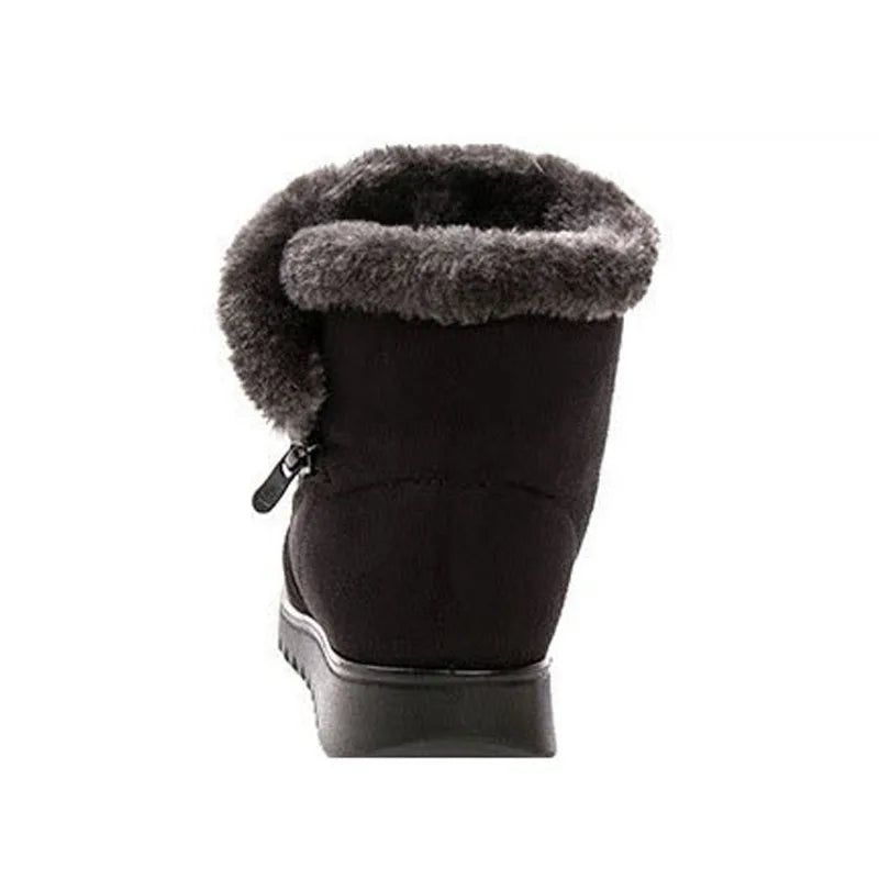 TIMETANG Women Boots 2019 Fashion Warm Snow Boots Ankle Winter Boots For Women Shoes Black Red Plus Size 41