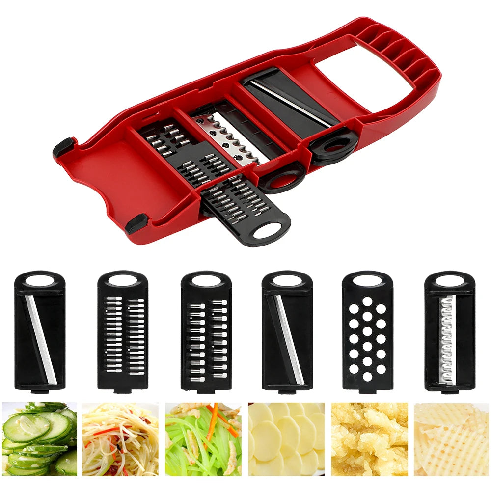 6 Blades Slicer Multi Function Vegetable