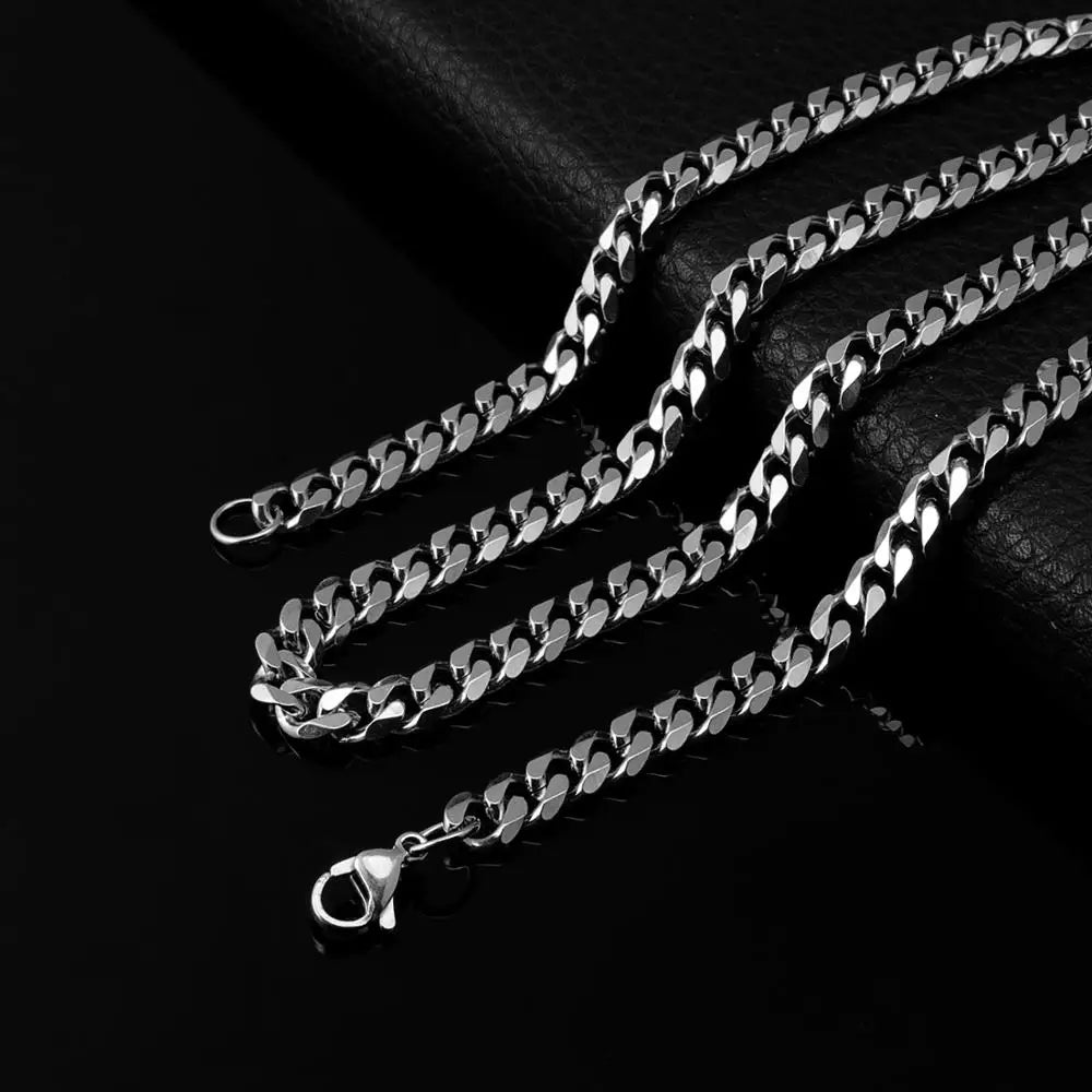 3MM5MM7MM Cuban Link Chain