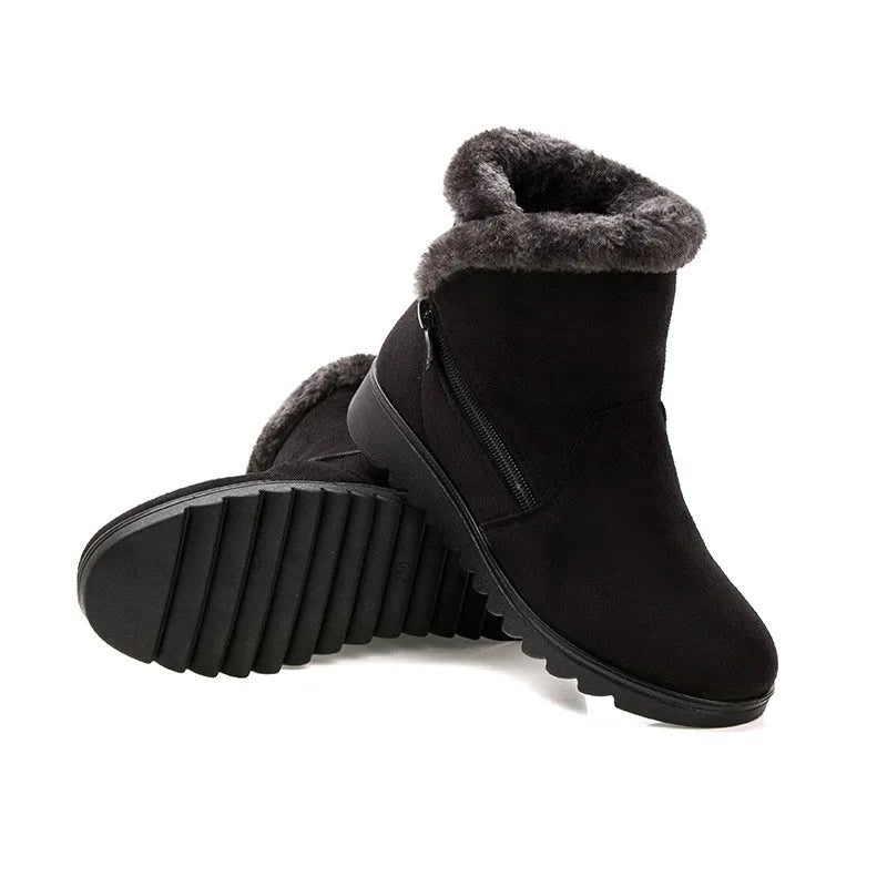 TIMETANG Women Boots 2019 Fashion Warm Snow Boots Ankle Winter Boots For Women Shoes Black Red Plus Size 41