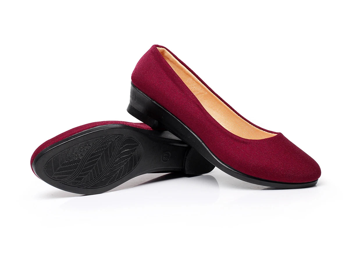 Women Ballet Shoes Women Wedges Shoes for Work Cloth On Shoes Oversize Boats