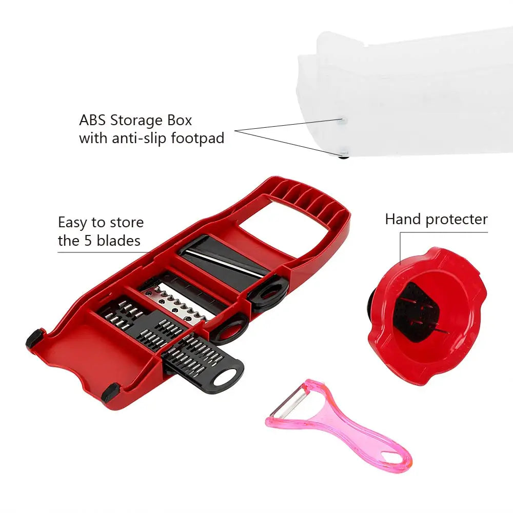 6 Blades Slicer Multi Function Vegetable