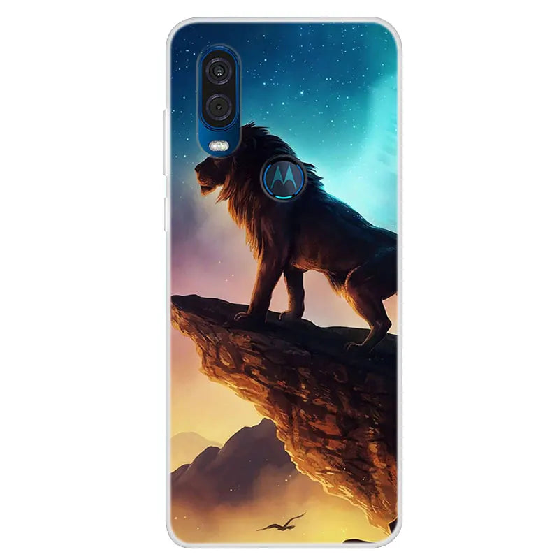 For Motorola Vision Case Soft TPU Silicone Back Cover For Moto
