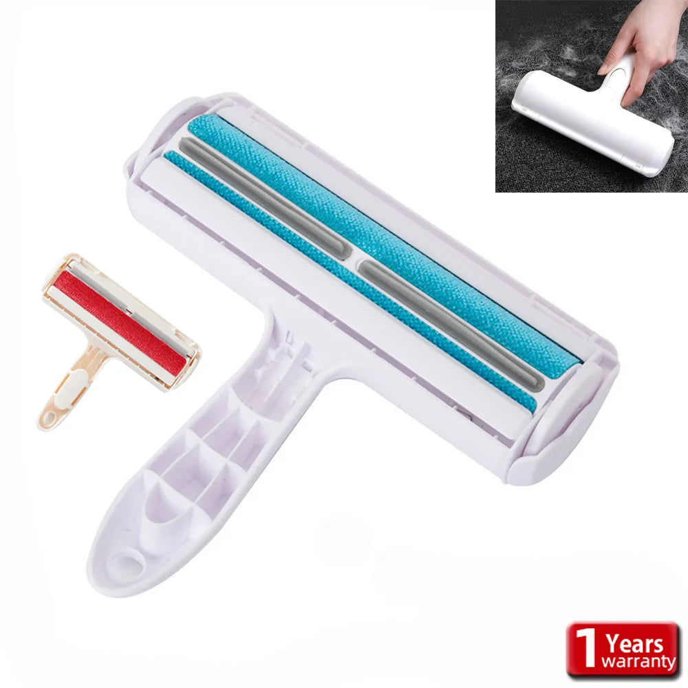 Pet Hair Roller Remover Lint Brush 2-Way Dog