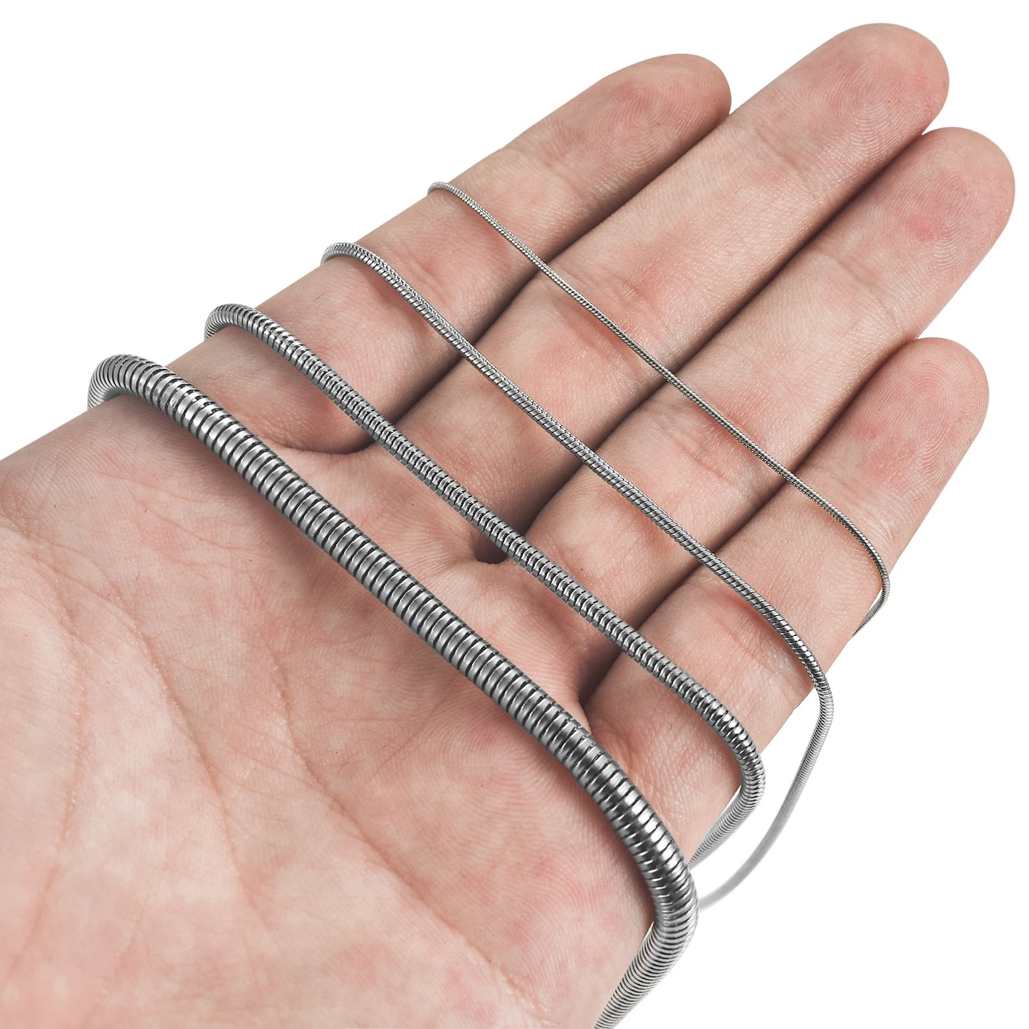 1/1.5/2.4/4mm Waterproof Stainless Jewelry Accessory for Men Women