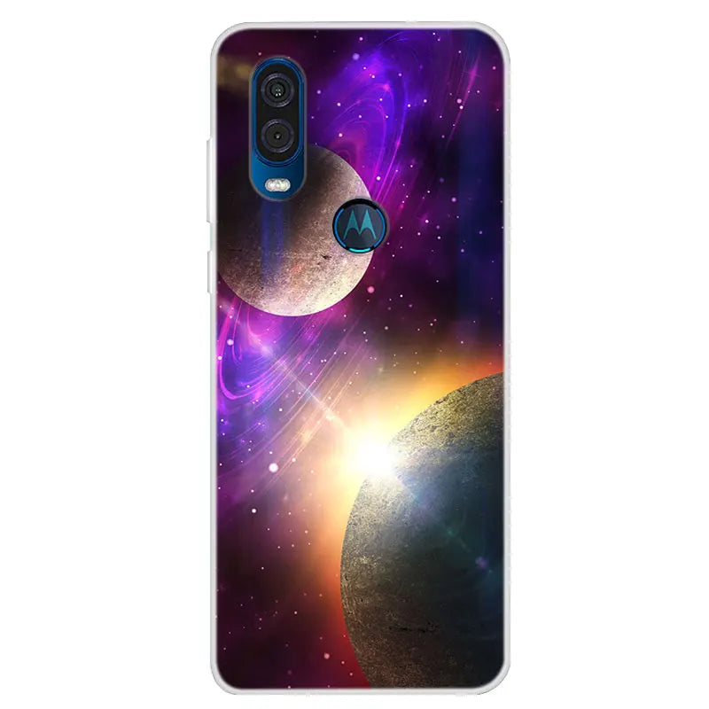 For Motorola Vision Case Soft TPU Silicone Back Cover For Moto