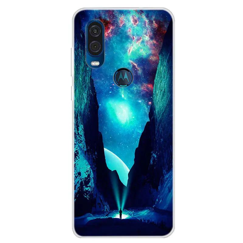 For Motorola Vision Case Soft TPU Silicone Back Cover For Moto