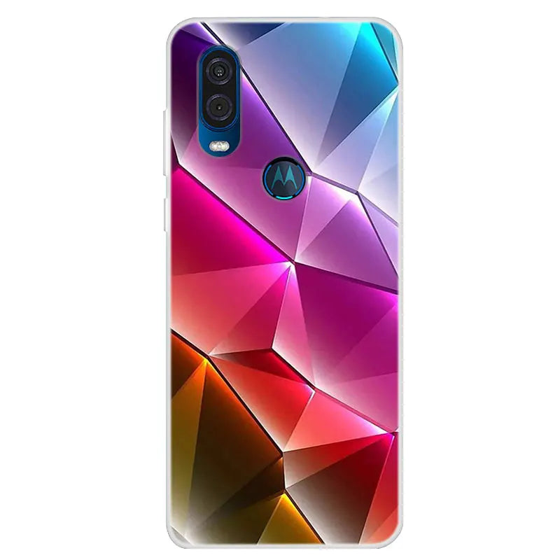 For Motorola Vision Case Soft TPU Silicone Back Cover For Moto