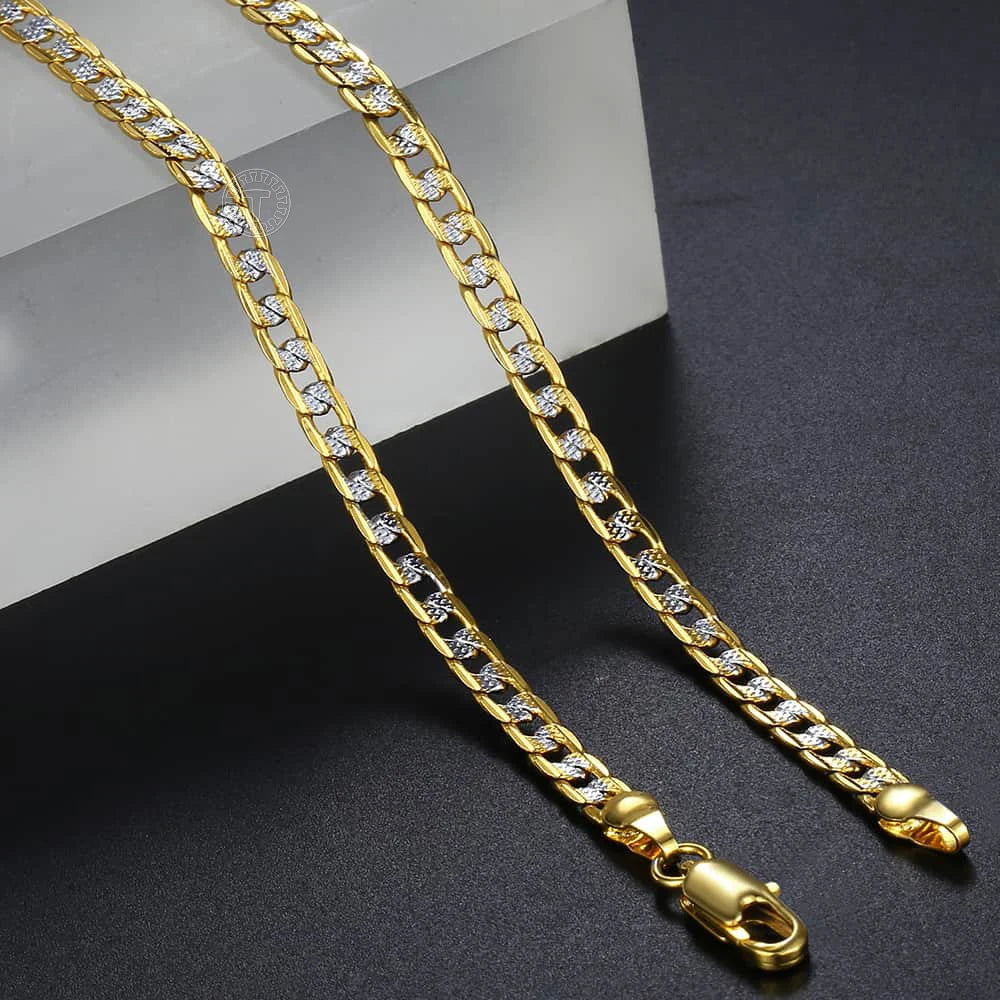 Trendsmax Gold Color Chain Necklace For Men Women Wholesale Gifts