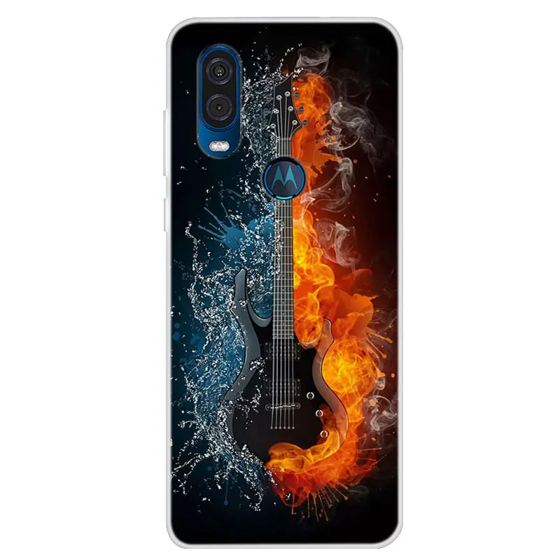 For Motorola Vision Case Soft TPU Silicone Back Cover For Moto