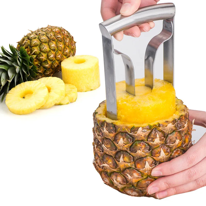 Stainless Steel Pineapple Peeler Multifunctional Manual Fruit Flesh Picker Home Bromeliad Cutter Slicer Kitchen Tools Utensils