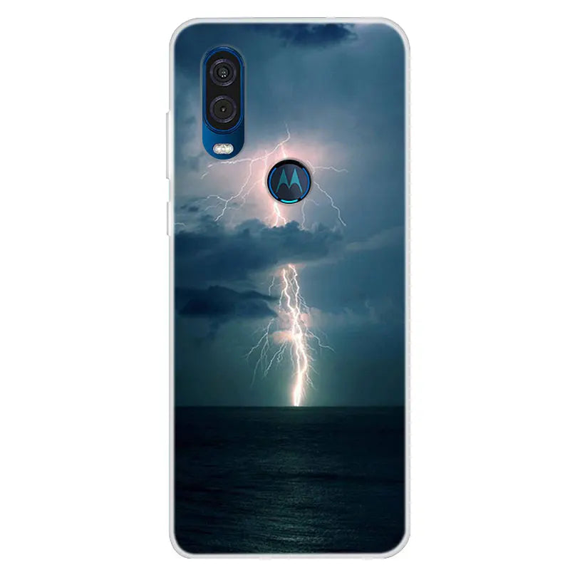 For Motorola Vision Case Soft TPU Silicone Back Cover For Moto