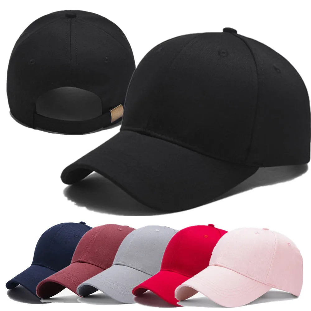 Unisex 100% Cotton Adjustable Casual Outdoor Sports Hat Cap