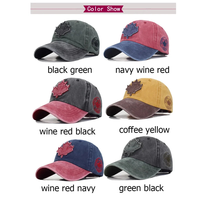 Cotton Gorras Brand Canada djustable Wonmen Baseball hat