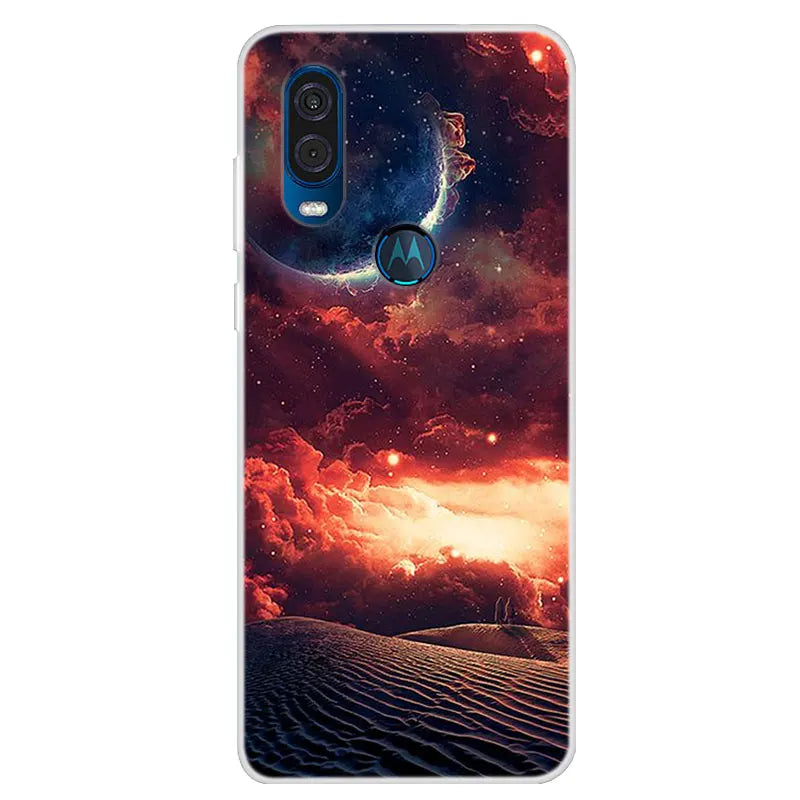 For Motorola Vision Case Soft TPU Silicone Back Cover For Moto