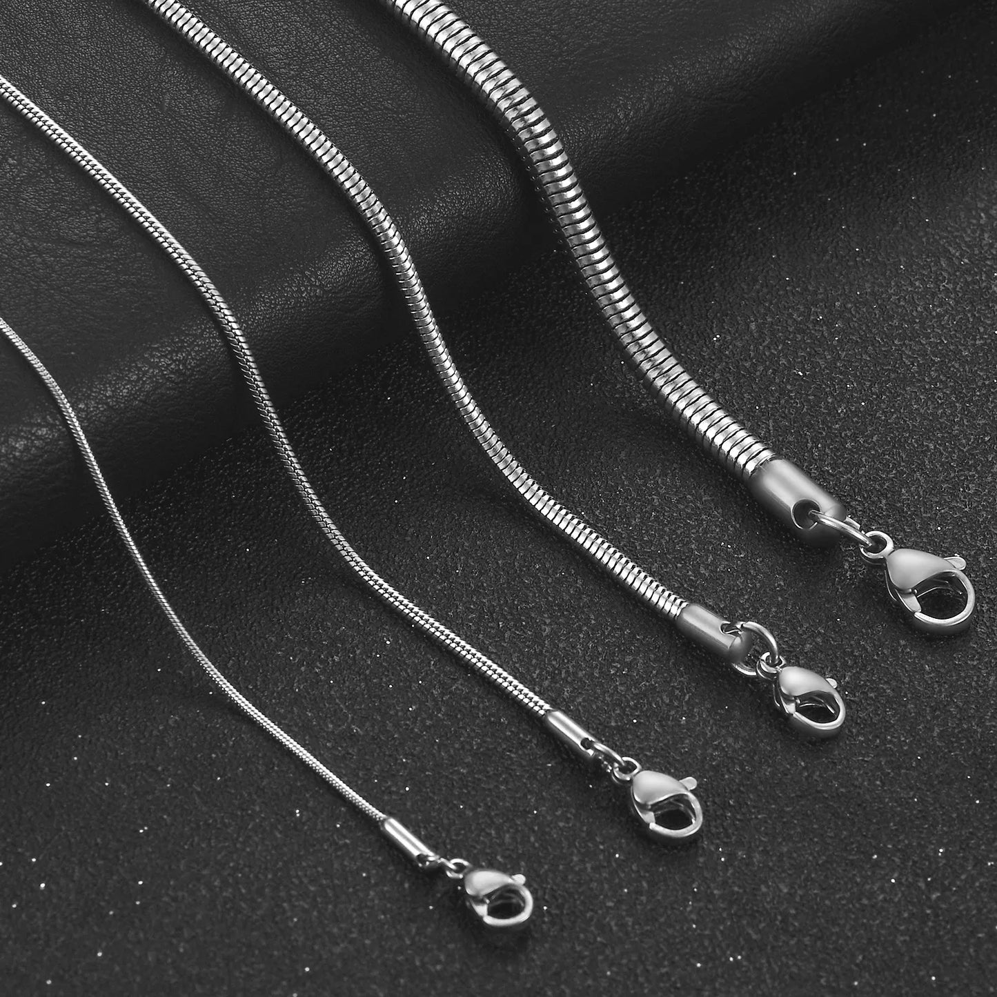 1/1.5/2.4/4mm Waterproof Stainless Jewelry Accessory for Men Women