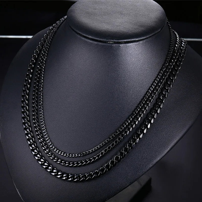 3MM5MM7MM Cuban Link Chain