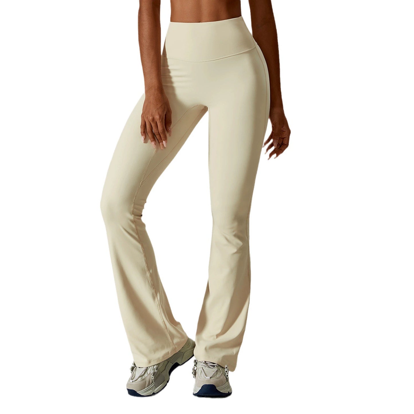 2023 Fashion Wide Leg Tight Nude Feel Hip Lifting t Bootcut Casual Sports