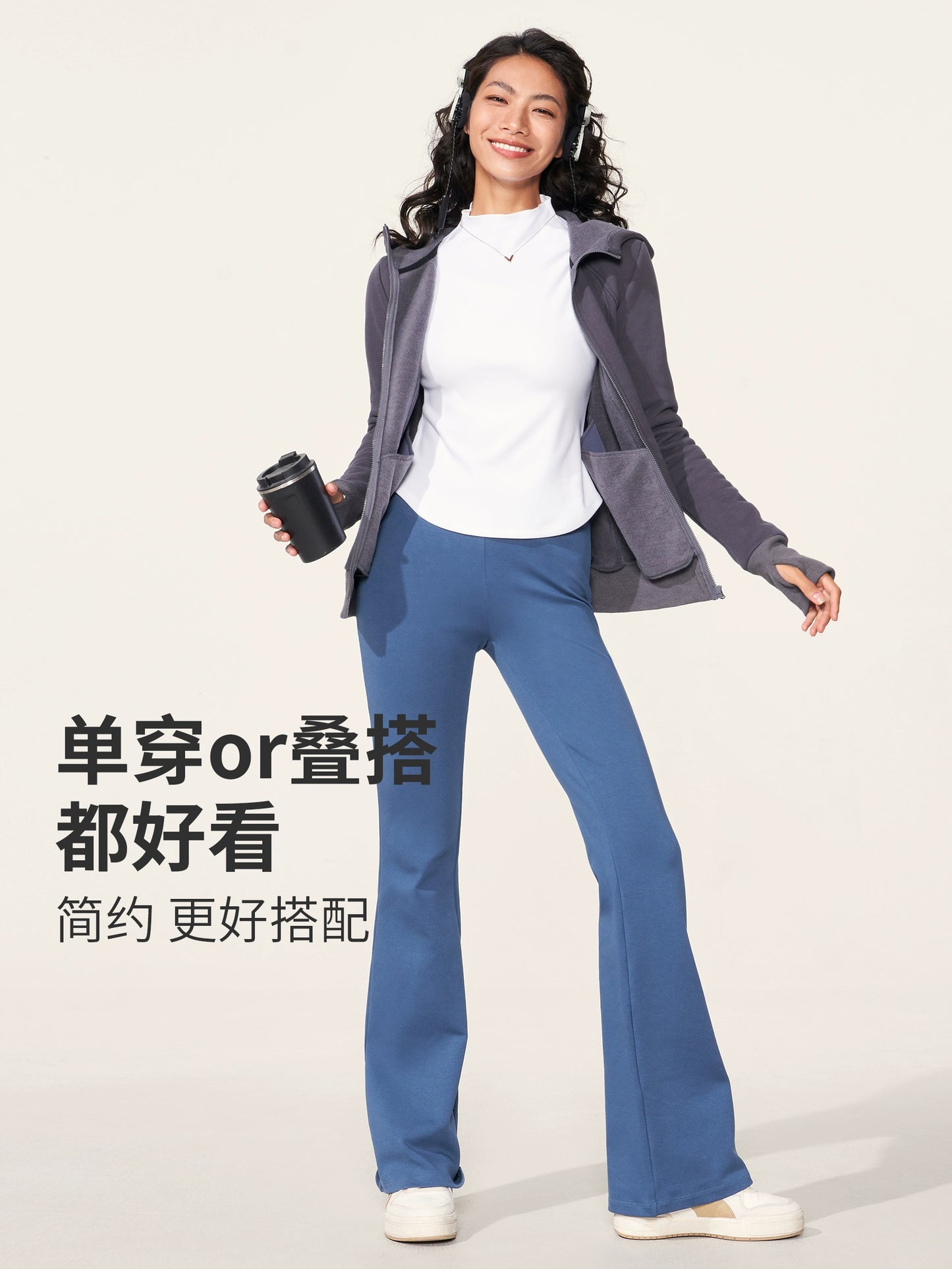 Wake up Maillard Fleece-lined Skinny Yoga Clothes Fancy Long-Sleeved Top Sportswear Running Quick-Drying Workout Clothes for Women