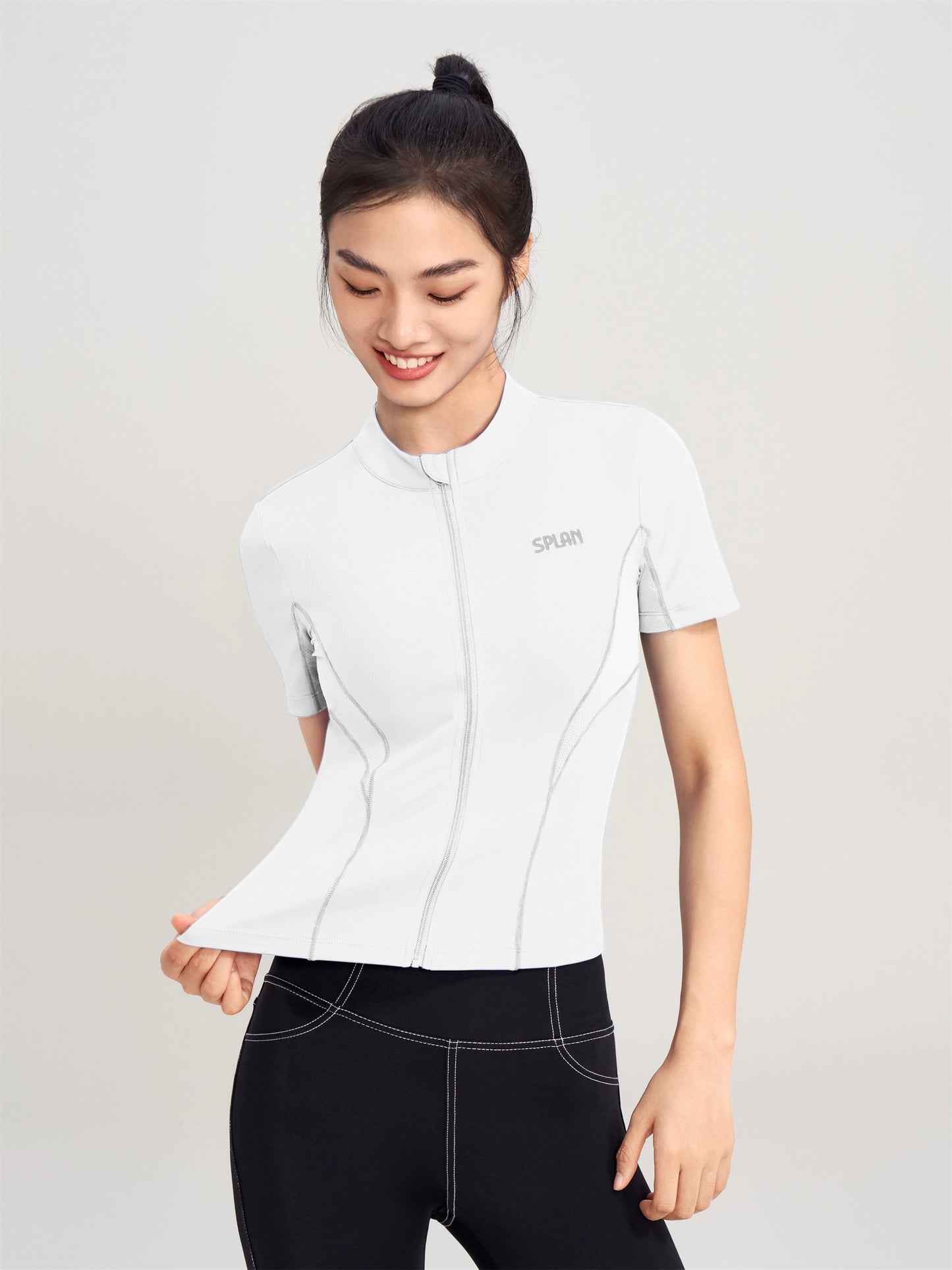 Tight Women's Stretch Professional Short Sleeve Jacket Yoga Clothes